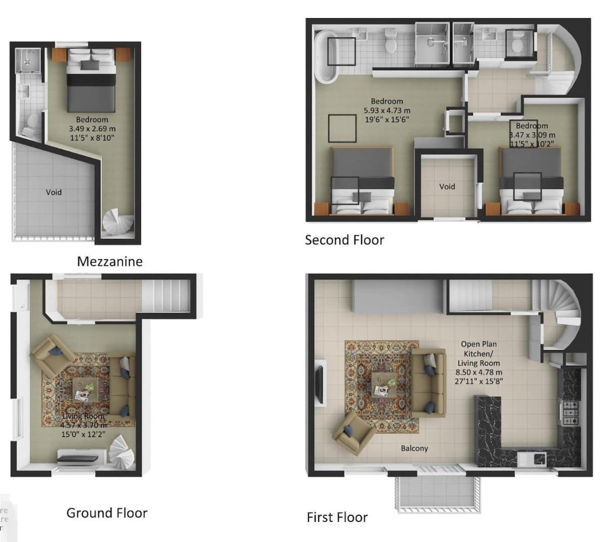 Appartement Converted Factory Loft